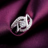 streetwear 925 Sterling Silver Shiny Zircon diamond Rings For Women Wedding Party Gifts fine Jewelry engagement rings