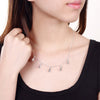streetwear 925 sterling Silver fine water drop earrings necklace for woman charms wedding party Jewelry sets gifts