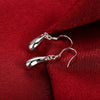 streetwear 925 sterling Silver fine water drop earrings necklace for woman charms wedding party Jewelry sets gifts