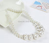 style fine quanlity casual & sporty women Set auger crystal pearl necklace jewelry,pearl chokers necklace women