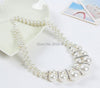 style fine quanlity casual sporty women Set auger crystal pearl necklace jewelry pearl chokers necklace women