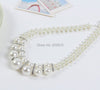 style fine quanlity casual & sporty women Set auger crystal pearl necklace jewelry,pearl chokers necklace women