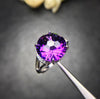 New technology, crystal violet crystal ring good quality, beautiful color 925 silver new store pull popularity products.