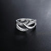 trend 925 Sterling Silver fine crystal Rings For Women elegant Party gifts Charms wedding accessories Jewelry