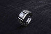 trend  classic Men's Rings 925 Sterling Silver Shining crystal adjustable size Gift engagement wedding Jewelry