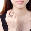 trending products crystal butterfly 925 Sterling Silver Rings For Women wedding Party Jewelry engagement rings gifts