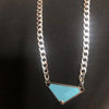 triangle P necklace men and women universal punk style personality trend necklace