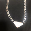 triangle P necklace men and women universal punk style personality trend necklace