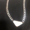 triangle P necklace men and women universal punk style personality trend necklace