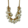 white pearl necklace with fashionable girl collarbone chain