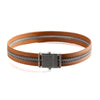 zipper Brown Leather  button buckle Choker Necklaces 36CM