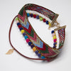 Newest Ethnic Choker Necklace Double Colorful Cotton Cloth Bohemia Necklace Jewelry Leaf Pendant Necklace for Women Girls