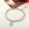 Newest Fine Jewelry 100% 925 Sterling Silver Beads Bracelet for Women Vintage Jewelry 4MM Silver Beads Bracelet Christmas gift
