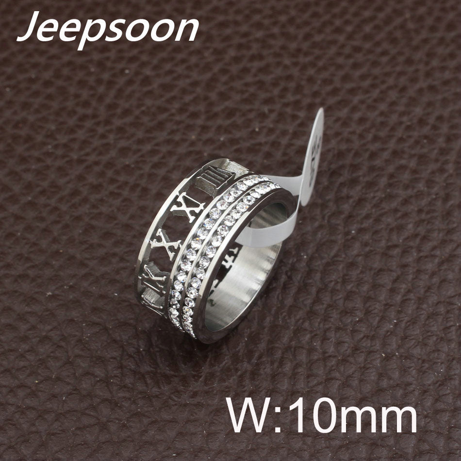 Newest HOT Selling Wholesale Fashion Jewelry Stainless Steel Jewelry Gold And Silver Color Rings RBJFAOBC
