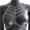 Multi-layer Rhinestone Sexy Bra Body Chain Necklace Jewelry for Women Night Club Crystal Chest Chain Bra Body Jewelry