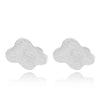 Newest Real 925 Sterling Silver Earrings Cute Clouds Stud Earrings Women Jewelry
