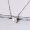 Silver Color Cat Imitation Pearl Necklaces Pendants Cute Animal With Chain Choker Necklace For Girl Jewelry