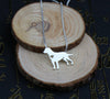 Summer cute Labrador Retriever necklace metal cartoon dog pendant jewelry golden colors plated 12PCS/lot