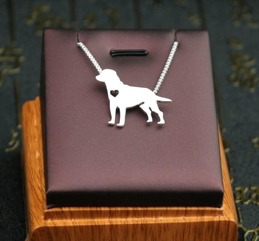Summer cute Labrador Retriever necklace metal cartoon dog pendant jewelry golden colors plated 12PCS/lot