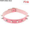 Newest Unisex Chic Punk Rock Gothic for Women/Men Leather Spike Rivet Stud Collar Choker Necklace Statement Jewelry