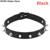 Newest Unisex Chic Punk Rock Gothic for Women/Men Leather Spike Rivet Stud Collar Choker Necklace Statement Jewelry