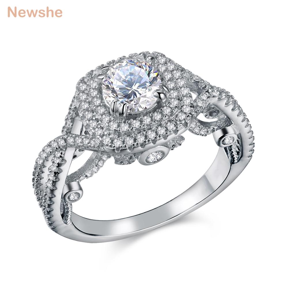 2.4 Ct Round AAA CZ Solid 925 Sterling Silver Wedding Engagement Ring Classic Jewelry For Women JR4694