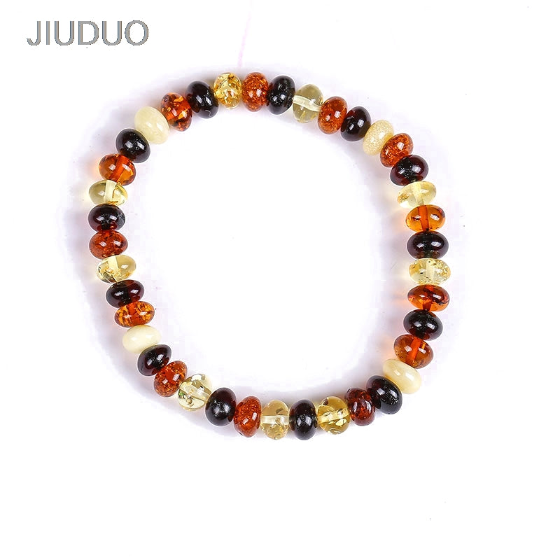 Nice guy original pure natural amber beeswax diy bracelet bead pendant original stone polished female custom