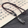 Nine Eye Tibet Dzi Pendant Drop Choker Nacklace Natural Stone Materials Fashionable Style Tibet Heaven Bead Bring Good Luck