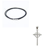 NoEnName_Null 925 Sterling Silver Fashion Heart cross Pendant Necklace For Women Link Chain fine Jewelry Top Quality 520Gift