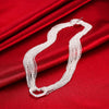 Noble 925 Stamped Silver beautiful Tassel chain heart Necklace For Women  designer Jewelry party Wedding gifts