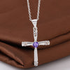 Noble 925 Stamped Silver cross Pendant diamond Necklace For Women Holiday gifts  designer party wedding crystals Jewelry