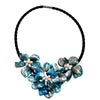 Noble Female Jewelry Classic Mop Jewelry Turquoises Shell Flower Necklace For Womens Sell