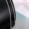 Noble 2MM snake beads chain  925 Stamped Silver Necklace For Women man trend wedding party Jewelry Holiday gifts