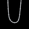 Noble 2MM snake beads chain  925 Stamped Silver Necklace For Women man trend wedding party Jewelry Holiday gifts