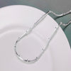 Noble 2MM snake beads chain  925 Stamped Silver Necklace For Women man trend wedding party Jewelry Holiday gifts