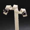 Nob 925 Sterling Silver Handmade Pearl Stud Earring Jewelry For Women White & Purple & Orange & Black Pearls