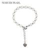 Nob Handmade Adjustable Size Natural Pearl Bracelets Bangles 5-6mm Oval White Pearl Chain Bracelets Fine Jewelry