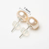 Earring S925 Sterling Silver Stud Earrings With Pearls For Women and Girls Jewelry 7-10mm 4 Colors Pearls To Choose