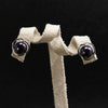 Nob S925 Sterling Silver Natural Pearl Stud Earring White & Purple & Orange & Black Pearl Earrings Jewelry