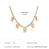 Non-fading stainless steel Animal butterfly star gold Necklace Women Choker Necklaces Pendants Femme Chain jewelry gifts