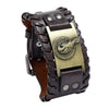 Nordic Totem Charm Wide Leather Bracelet Peace Dove Viking Men's Bracelet Punk Leather Woven Accessories Party Jewelry