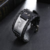 Nordic Totem Charm Wide Leather Bracelet Viking Great Axe Men's Bracelet Punk Leather Woven Accessories Party Jewelry