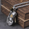 Nordic Vikings jewelry odin valknut stainless steel Viking warship pendant necklace with wooden box as gift never fade