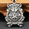 Nordic Wild Boar Pendant Necklace Men's Necklace Metal Retro Animal Viking Jewelry Accessories Amulet Gift