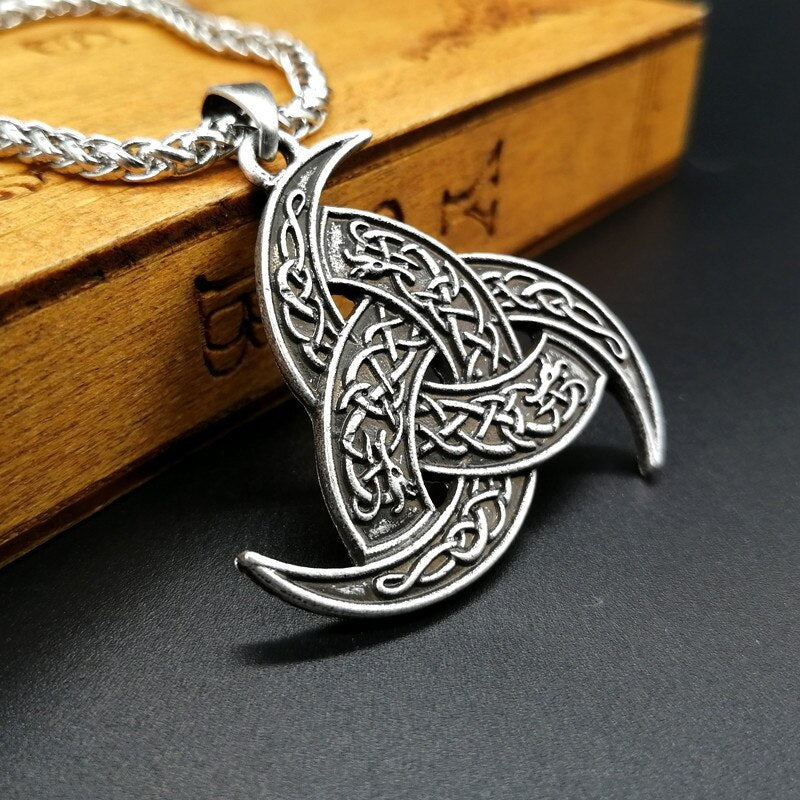 Norse Mythology Odin Horn and Dragon Pendant Necklace Men's Metal Viking Rune Accessories Party Jewelry