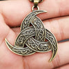 Norse Mythology Odin Horn and Dragon Pendant Necklace Men's Metal Viking Rune Accessories Party Jewelry