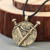 Norse Statement Viking Necklace Men' Pagan Jewelry Wolf Axe Hammer Thor Amulet Symbol Slavic Punk Vintage Women Necklace Gift