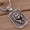 Norse Viking Bear Valknut Wolf Pendant Necklace Nordic Amulet Slavic Veles Symbol Animal Pendant Men Gift Jewelry