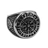 Norse Viking Wolf Ring Stainless Steel Jewelry Odin's Symb Rune Letter Signet Ring Celtic Knot Biker Rings Wholesale 795B