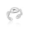 Nose Shape Rings for Women Men  Open Adjustable Stainless Steel Ring Female Wedding Couple Aesthetic Jewelry anillos mujer